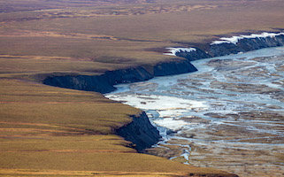 Aichilik River cutting through the North Slope of Alaska