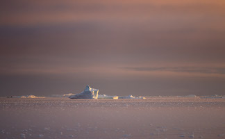 Dawn in the icefields near Ilulissat