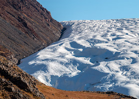 Receding glacier, Etah