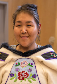 Inuit girl at Grise Fiord