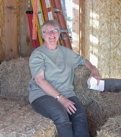 Building a straw bale house